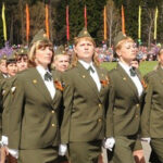 Китель для девочек жакет пиджак Парадный Общевойсковой М-О РФ тк п/ш цвет оливковый